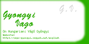 gyongyi vago business card